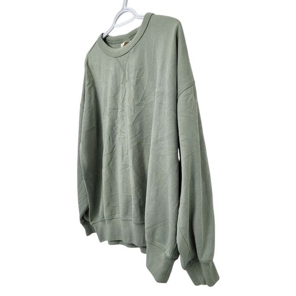 2/$20 H&M Green Crewneck Sweatshirt Top Size: Small - Picture 3 of 7
